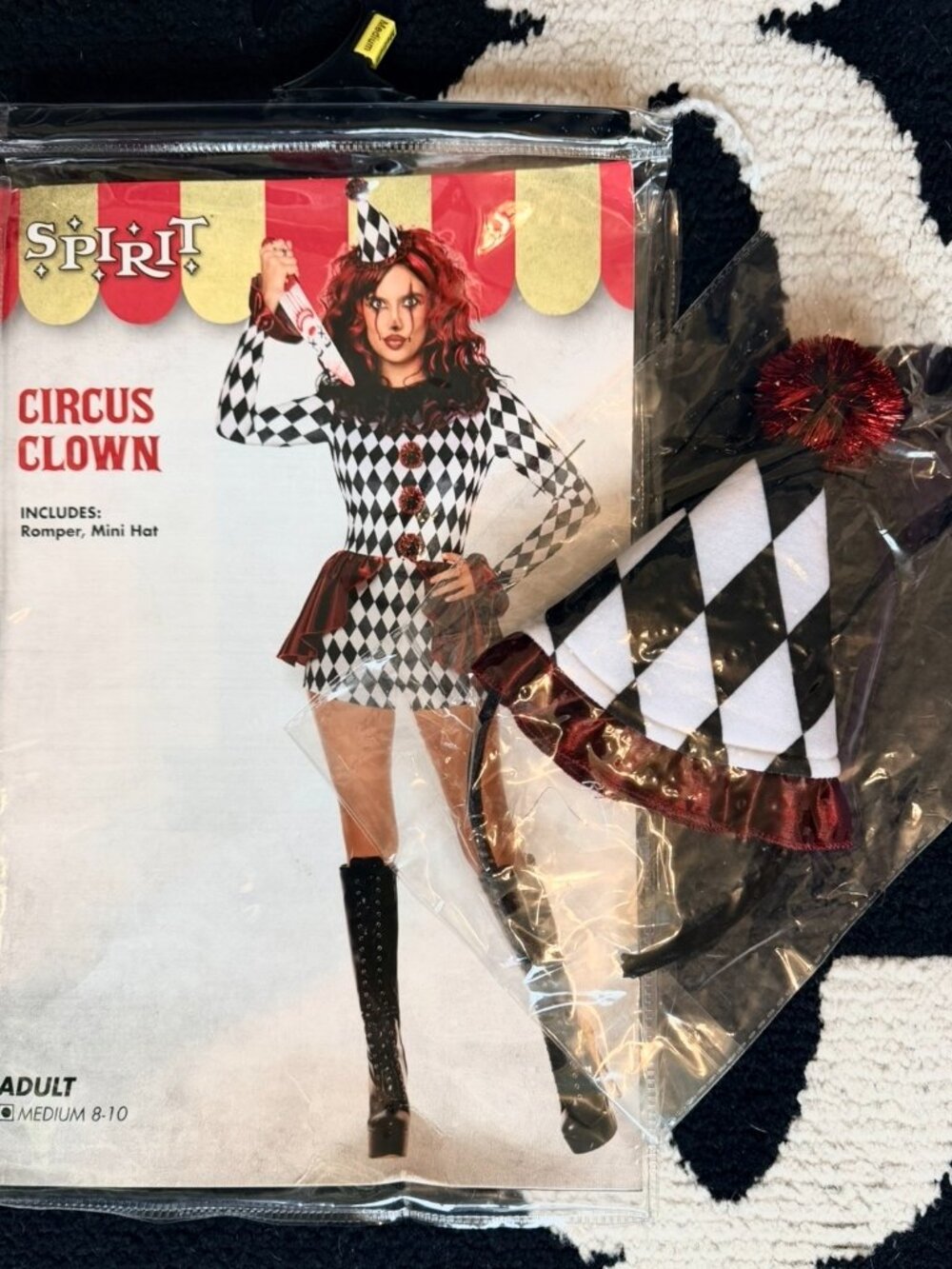 NYT Spirit Halloween Circus Clown Costume - Picture 5 of 11